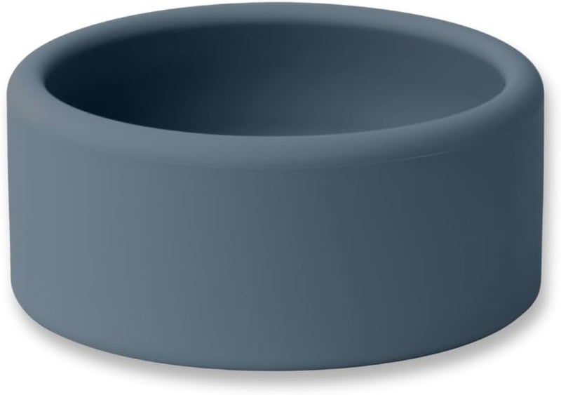 APLAINR Solid Bowl, Silicone Bowl for Baby, Toddler & Kids, 9 fl oz, Non Slip, Heavy Base, Deep, Microwave & Dishwasher Safe, No BPA, Cereal, Soup, Snack Dishes & Dinnerware, Blue Hour - Image 1